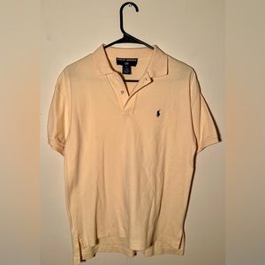 Polo Sport Women’s Medium, 100% Cotton, Light Yellow Polo Shirt